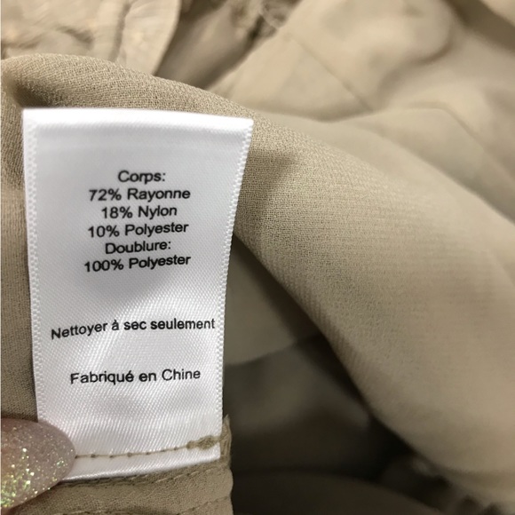 ASTR Taupe Swiss Dot Puff Sleeve Top - Picture 11 of 11